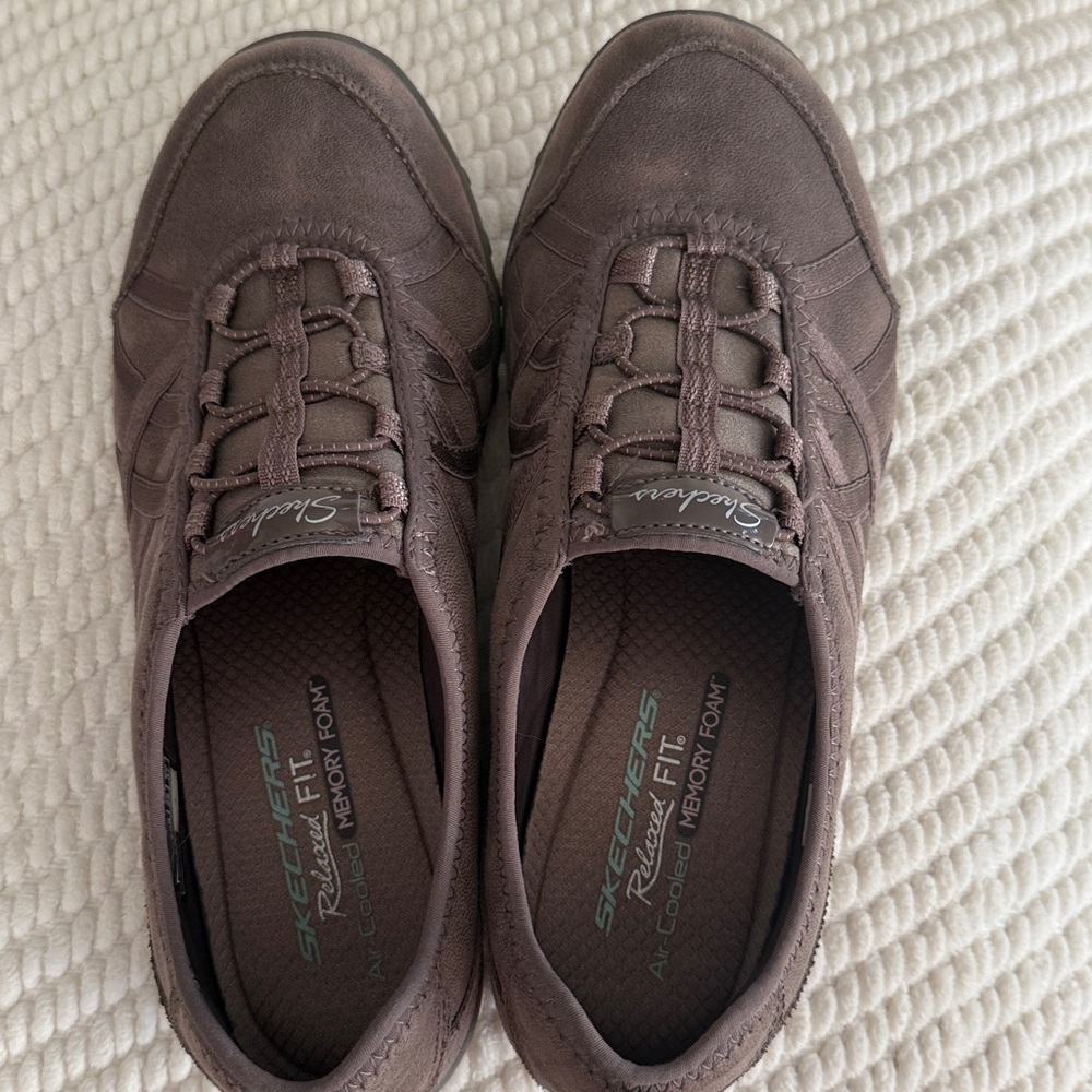 Skechers Ladies  Dark Brown Sneakers - Picture 2 of 4